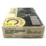 Box of .257 Wby. Magnum 115-grain nosler ballistic