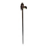 Wooden Hand carved Skull cane/ walking stick