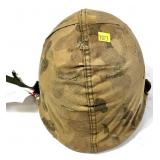 U.S. Helmet with liner and Camo Cover