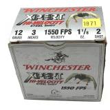 Box of 12 Ga. 3" No. 2 Winchester steel waterfowl