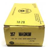 Box of .357 Mag. 158-grain lead semi-wadcutters