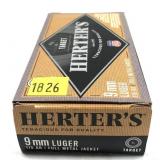 Box of 9mm Luger 115-grain FMJ Herter