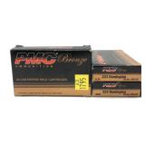 x3- Boxes of .223 REM 55-grain FMJ-BT PMC