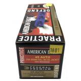 Box of .45 Auto 230-grain FMJ American Eagle