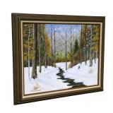 16" x 20" O/C signed E.B. Carlson, framed,