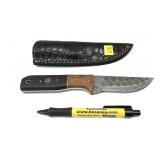 Custom handmade Damascus blade knife with