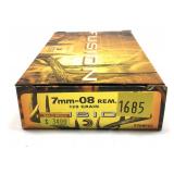 Box of 7mm-08 REM 120-grain Federal Fusion