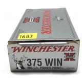 Box of .375 WIN. 200-grain Power-Point Winchester