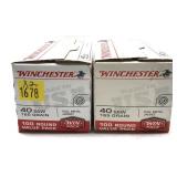 x2- Boxes of .40 S & W 165-grain Winchester FMJ
