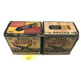 Lot: 2 Vintage Peters boxes, 1 12 Ga. 25 rounds,