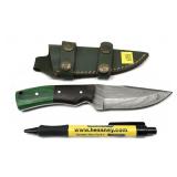 Custom stainless steel knife with embossed