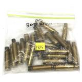 Bag .308 Win. brass, marked 25 pcs.