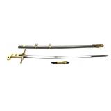 Decorative sword with scabbard, approx. 39" L