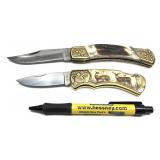 Lot, 2 1-blade folding knives includes Franklin