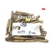Bag of 8x57 (8mm) Cartridges, marked 50 pcs.