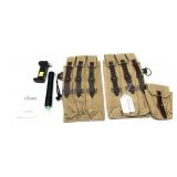 Lot: 2- MP 40 Ammo holsters and Briday Laser