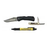 Lot, Maxam 1-blade folding knife with case and