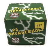 Box of .22 LR. Remington 22 Thunderbolt