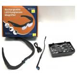 Rechargeable LED Eyeglasses Magnifier