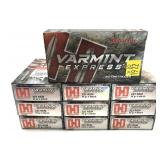 x10- Boxes of .223 REM 55-grain V-Max Hornady