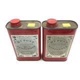 Lot: 2 vintage Cans of Dupont Powder