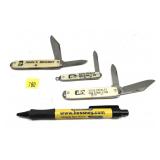 Lot, vintage JFK 2-blade folding knife and