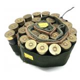 12 Ga shotshell belt with 25 Rem. 12 Ga shells