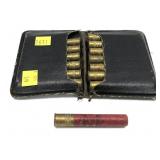 Lot: 14 rds. of .410 ga. Shells in leather case