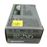 Box of Remington SP2x6 12 ga. 3" shot shells,