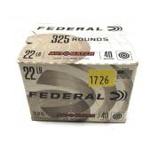 Box of .22 LR. 40-grain Federal Automatch