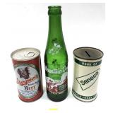 Lot: Vintage glass Mountain Dew Bottle, Iroquois