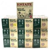 250 Rds. of 20 Ga. 2.75" No. 8 Estate game &