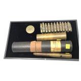 Lot: Blank used cartridges/ linked and projectiles