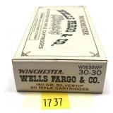 Box of .30-30 WIN. 150-grain silvertip Winchester