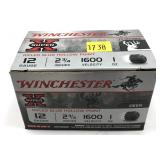 Box of 12 Ga. 2.75" rifled HP Winchester slugs,