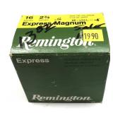Box of 16 Ga. 2.75" No. 4 Remington Express