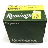 Box of 16 Ga. 2.75" No. 7.5 Remington Express