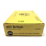 Box of .303 British 174-grain MC UMC Remington