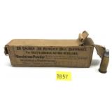 Vintage box of .38 Revolver Ball cartridges for