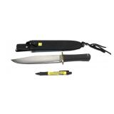 Trail Master Carbon V knife with sheath