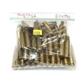 Bag of .308/7.62 Brass, marked 80 pcs.