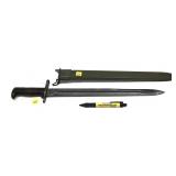 U.S. M1 Garand bayonet with scabbard, marked 1943