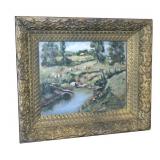 8" x 10" O/B signed F.A. Barney, framed