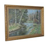 12" x 16" O/B signed F.A. Barney, Framed,