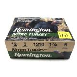 Box of 12 Ga. 3" No. 5 Nitro Turkey Remington