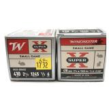 x2- Boxes of .410 Ga. 2.5" No. 6 Winchester small