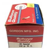 Box of .38 Spl. 148-grain WC cartridges, 50 Rds.