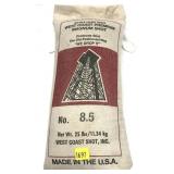 Bag of No. 8.5 West Coast Magnum shot, 25 lbs.