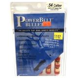 Package of .54 cal. 348-grain HP powerbelt bullets