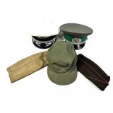 Lot: U.S. and Russian Overseas caps.